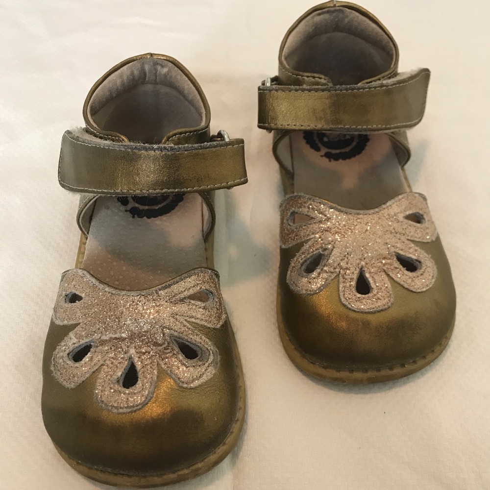 Livie & Luca Petal Bronze Leather Glitter Size 10